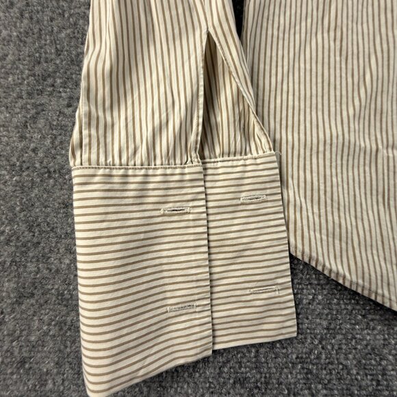 MAX MARA WEEKEND Striped Button Up Shirt Long Sleeve Italy Cotton Blend Women - Picture 8 of 16